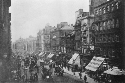 Market Street, Manchester, c.1910 da English Photographer